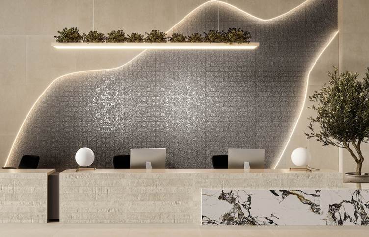 глянцевая плитка с подсветкой