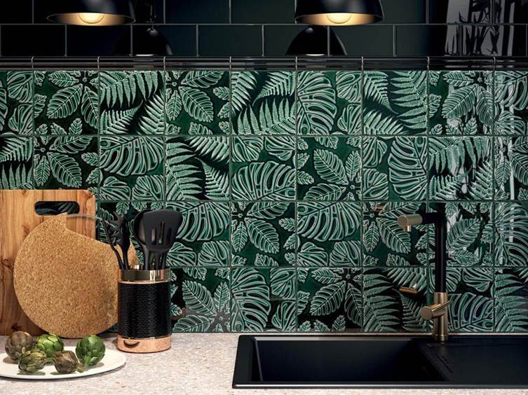 глянцевый 3D керамогранит для дома