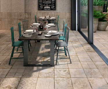 Плитка LOIRE от Realonda Ceramica (Испания) в интерьере, стиль: пэчворк, ретро