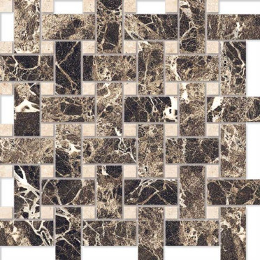 фото MOSAICO Intreccio EL 03, LM 01 полиров. 30x30  двухцветный цвет, классический, современный стиль от Estima (Россия)