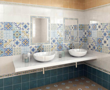 Плитка КАПРИ от Kerama Marazzi (Россия) в интерьере, стиль: восточный, прованс, пэчворк, ретро, средиземноморский