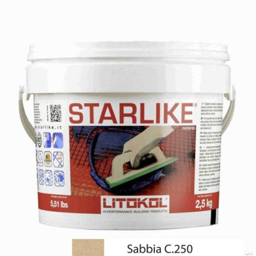 фото Litochrom Starlike C.250 бежевый (2,5 кг)  бежевый цвет, от Litokol (Россия)