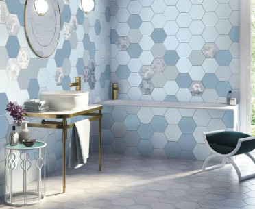 Плитка АНЬЕТ от Kerama Marazzi (Россия) в интерьере, стиль: ар деко, классический, романтизм