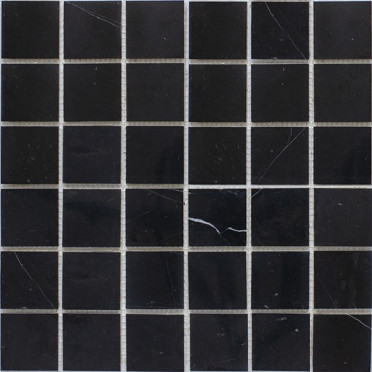 фото Мозаика Black Polished (48x48 (JMST056)) 30.5x30.5x4  черный цвет, классический, современный, черно-белый стиль от StarMosaic (Китай)