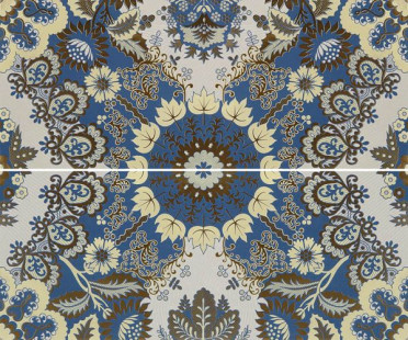 фото Панно Erantis blue panno 01 (комл.из 2х шт) 60x50  синий цвет, восточный стиль от Gracia Ceramica (Россия)