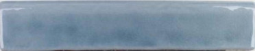 фото Бордюр Brick Crackle Bullnose Ocean 5x25  синий цвет, английский, кантри, прованс, ретро, рустика стиль от Amadis (Испания)