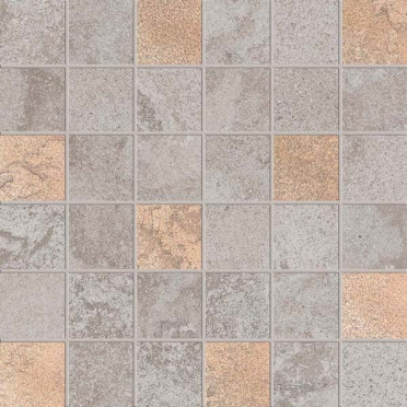 фото Мозаика ALPES RAW MOS.QUADR.GLAM GREY 30x30  серый цвет, классический, лофт, современный стиль от ABK Ceramiche (Италия)