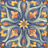 Керамогранит настенный Amuri Decoro Maiolica Tappeto 4 Glossy RT (RC8K)