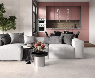 Плитка BLAZE SILVER от Laparet в интерьере, стиль: лофт, современный