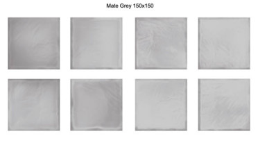 фото Настенная плитка Mate Grey 15x15  серый цвет, милано, прованс, ретро, романтизм, рустика, средиземноморский стиль от Eletto Ceramica (Россия)