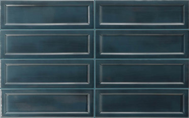 фото Настенная плитка ISLAND FRAME SLATE BLUE (31203) 6.5x20  синий цвет, ар деко, кэжуал, современный стиль от Equipe Ceramicas (Испания)