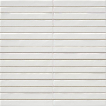 фото Настенная плитка Kromo Pencil White 35x35  белый цвет, современный стиль от La Platera (Испания)