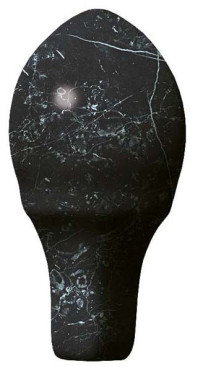 фото Бордюр настенный Marvel Stone Nero Marquina  London A.E. (ALSN) 5x2.5  черный цвет, классический, романтизм, современный, черно-белый стиль от Atlas Concorde (Италия)