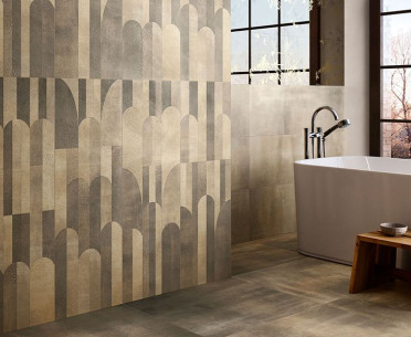 Плитка ARC NOIR от Villeroy & Boch (Германия) в интерьере, стиль: кантри, современный