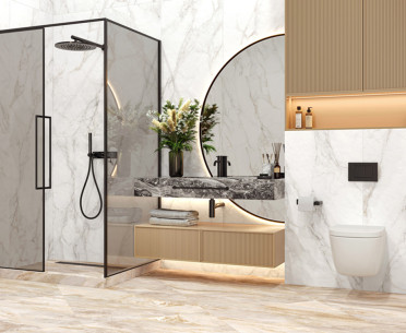 Плитка CALACATTA LUNA от LCM (Индия) в интерьере, стиль: классический