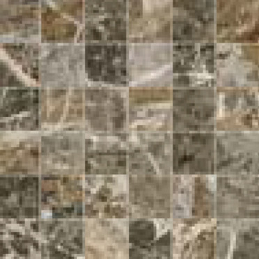 фото Мозаика  FORTE DEI MARMI QUARK BRECCIA DI CARAVAGGIO Mosaic (610110001193) 30x30  коричневый цвет, классический, лофт, современный стиль от Atlas Concorde (Россия)