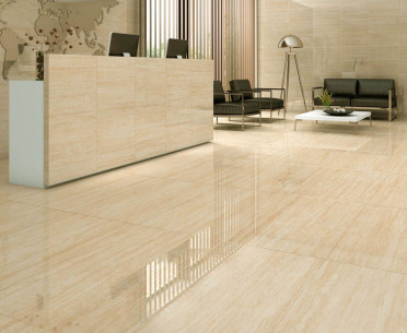 Плитка TRAVERTINO от Ecoceramic (Испания) в интерьере, 