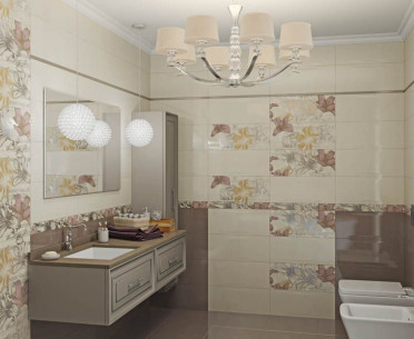 Плитка ALLEGRO от Gracia Ceramica (Россия) в интерьере, стиль: романтизм, современный