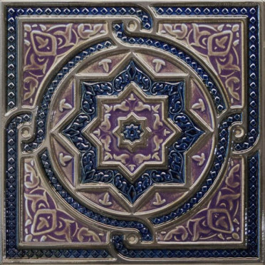 фото  Декор Composicion Tripoli Cobalto 30x30  синий цвет, восточный, средиземноморский стиль от Absolut Keramika (Испания)