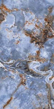 фото Керамогранит AGYARO Blue Sugar 60x120  синий цвет, современный стиль от ITC (Индия)