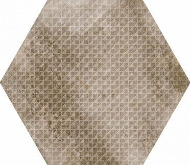 фото Керамогранит URBAN HEXAGON MELANGE NUT 25.4x29.2  коричневый цвет, ар деко, лофт, пэчворк, современный, черно-белый стиль от Equipe Ceramicas (Испания)