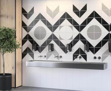 Плитка ТЕОРЕМА от Kerama Marazzi (Россия) в интерьере, стиль: ар деко, модерн, современный