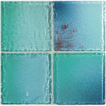фото Мозаика Azzurro 9,8*9,8 9.8x9.8  бирюзовая цвет, от Vitrex (Италия)