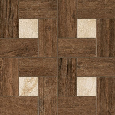 фото Декор NL-WOOD PEPPER INSERTO GLAMOUR (10 мм) 45x45  коричневый цвет, классический, лофт, ретро стиль от Italon (Россия)