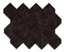 Мозаика керамогранит Marvel Stone Nero Marquina Mosaico Esagono 3D (AS4B)