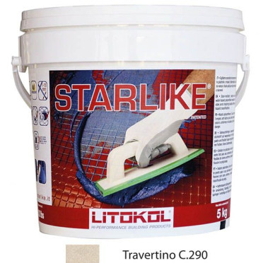 фото Litochrom Starlike C.290 светло-бежевый (5 кг)  бежевый цвет, от Litokol (Россия)