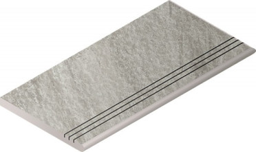 фото Угловая ступень CLIMB ROCK GRADINO ROUND GRIP DX правая (620040000062) 30x60  серый цвет, кантри, классический, лофт, модерн, рустика, современный стиль от Italon (Россия)