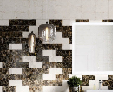 Плитка СФОРЦА от Kerama Marazzi (Россия) в интерьере, стиль: ар деко, лофт, милано, ретро