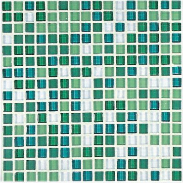 фото Мозаика NO4 Verde Mix 1,1*1,1 30x30  разноцветная цвет, от Vitrex (Италия)