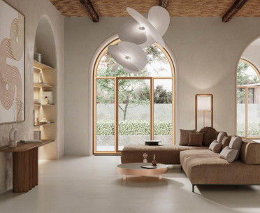Плитка СУПЕРМАКСИ: ПЛАЙЯ от Kerama Marazzi (Россия) в интерьере, стиль: современный, средиземноморский