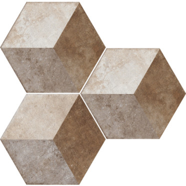 фото Керамогранит DECO EXAGONA TEXTURE 2 NAT 34.5x40  бежевый цвет, современный, средиземноморский стиль от Fioranese Ceramica (Италия)
