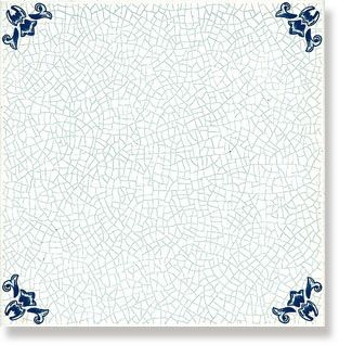 фото Настенная плитка Zocalo Cuarteo Azul 20x20  синий цвет, восточный стиль от Mainzu (Испания)