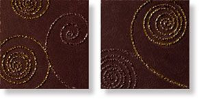 фото Декор INSERTO REGENT NUVOLA MARRONE S/2 10x10  коричневый цвет, от Cir Ceramiche (Италия)