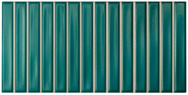 фото Настенная плитка SWEET BARS SB TEAL MATT (128695) 12.5x25  бирюзовая цвет, ар деко, модерн, современный стиль от WOW (Испания)