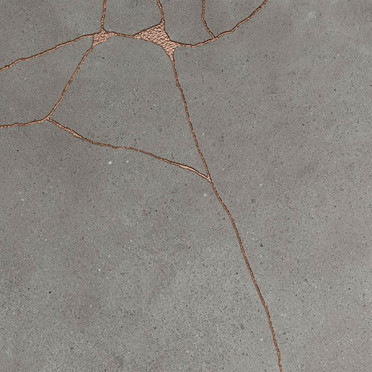 фото Керамогранит KINTSUGI Hibi STORM NAT. 60x60  серый цвет, ар деко, лофт, современный стиль от Fioranese Ceramica (Италия)