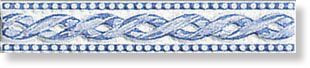 фото Бордюр Fiocco Bleu Basso List. 3.5x20  синий цвет, от Ceramiche Brennero (Италия)