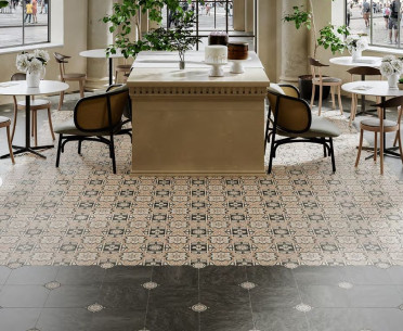 Плитка ИНТАРСИО от Kerama Marazzi (Россия) в интерьере, стиль: милано, пэчворк, современный