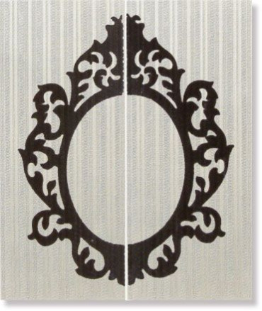 фото Панно COMP.2PZ SCARL.CORNICE SU BIANCO 50x60  белый цвет, от Vallelunga Ceramica (Италия)