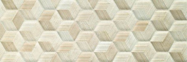 фото Настенная плитка BE1196C Beige Exp. Crema Cubo 32x96.2  бежевый цвет, классический, современный стиль от Italgraniti (Италия)