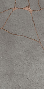 фото Керамогранит KINTSUGI Hibi STORM naturale 60.4x120.8  серый цвет, ар деко, лофт, современный стиль от Fioranese Ceramica (Италия)