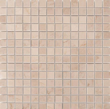 фото CV20147 Мозаика Mos. Royal Boticino Marble Polished 2x2 30.5x30.5  бежевый цвет, классический, современный, черно-белый стиль от Colori Viva (Индия)
