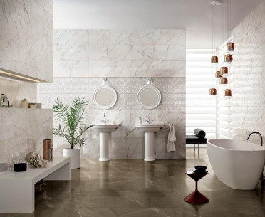 Плитка ALLMARBLE WALL от Marazzi Italy (Италия) в интерьере, стиль: классический