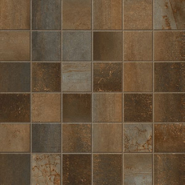 фото Мозаика MIX STEELWALK RUST RETT/LAPP ( 36PZ ) 29.6x29.6  коричневый цвет, классический, лофт, современный стиль от Ascot Ceramiche (Италия)