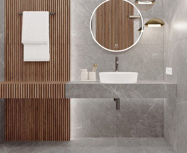 Плитка PIETRA GREY от Laparet в интерьере, стиль: современный