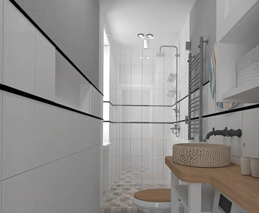 Плитка БЕЛОЕ СОЛНЦЕ от Kerama Marazzi (Россия) в интерьере, стиль: современный
