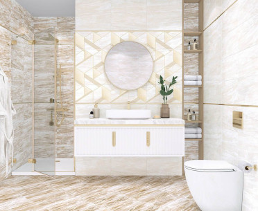 Плитка INTERNI GOLD от AltaCera (Россия) в интерьере, стиль: современный